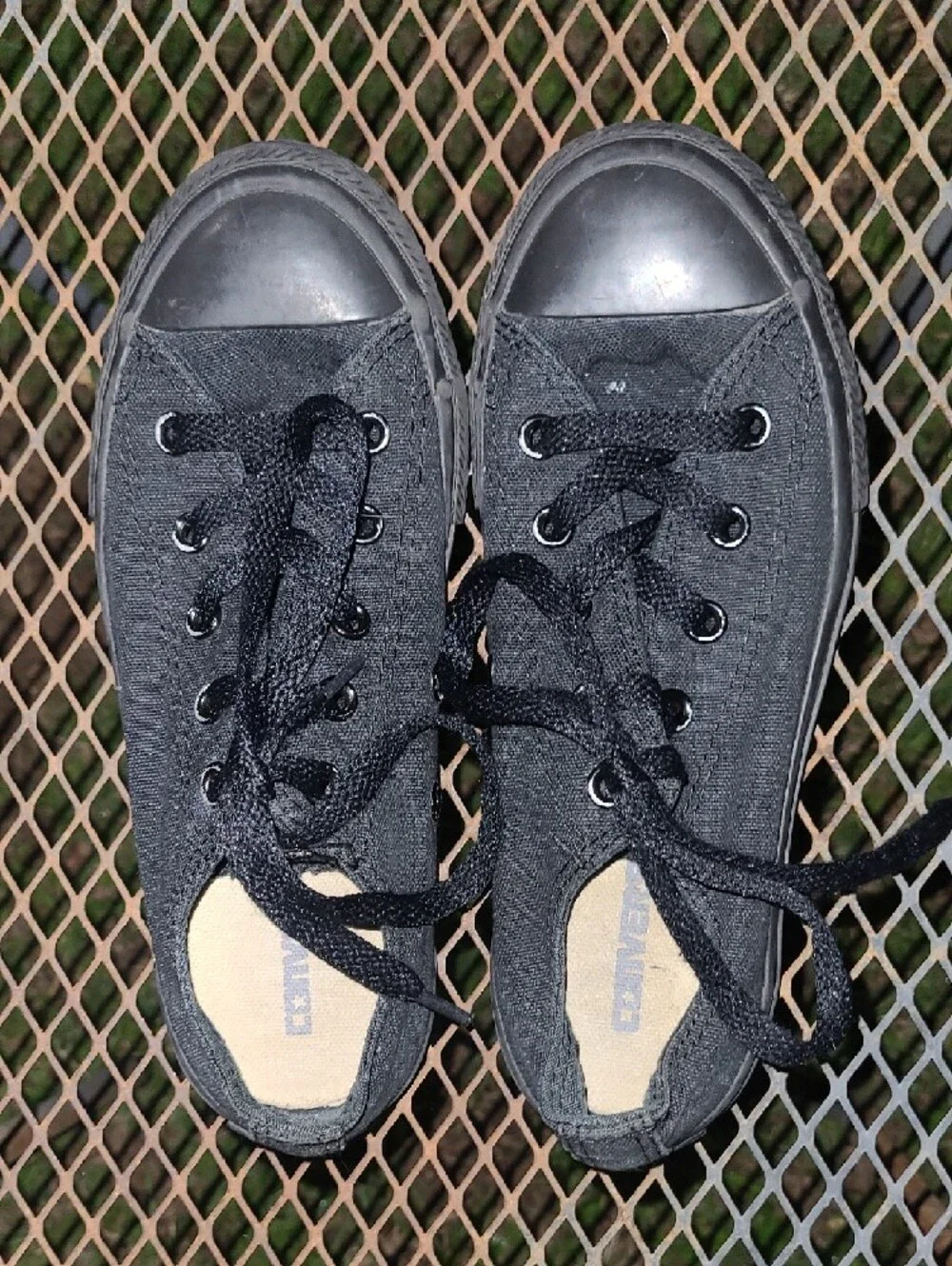 Converse Kids Black Low-Top Canvas Sneakers Size 1